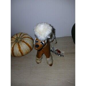 R Dakin Leather Pets Patricia Poodle #377 Stuffed Animal 1960s Japan With Tag